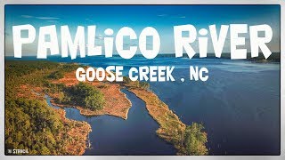 Pamlico River  close to Goose Creek State Park  NC DJI Mavic Pro Footage [upl. by Hedgcock953]