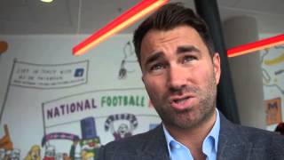 EDDIE HEARN ON ANTHONY JOSHUA v GARY CORNISH KELL BROOKAMIR KHAN amp HIGH STAKES CARD   WEIGH IN [upl. by Sabec]