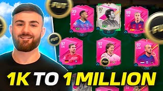 EASIEST way to go from 1k To 1 MILLION coins in EAFC 24 How To Make 1 MILL EASY in FC 24 GUIDE [upl. by Jadwiga]