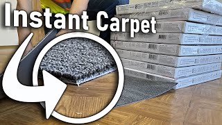 The EASIEST Way To Upgrade Your Flooring  Carpet Tiles [upl. by Koa186]