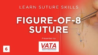 Figureof8 Suture  Learn Suture Techniques  VATA [upl. by Aohk813]