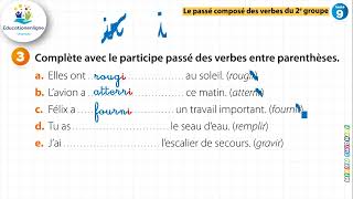 Exercices  Le passé composé des verbes du 2° groupe [upl. by Jaymee]