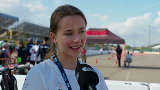 Patrycja Bawor na FIA Motorsport Games 2024 rozmowa z 2410 [upl. by Onitnatsnoc]