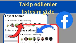 Facebook Takip Edilenleri Gizle  Facebookta Takip Listesi Nasıl Gizlenir 2024 [upl. by Ely64]