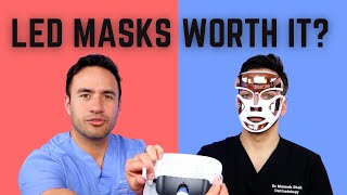 DERMATOLOGIST REVIEWS LED MASKS RED LIGHT and BLUE LIGHT [upl. by Thurlough]