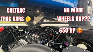 SUPERCHARGED F150 GETS CALTRAC TRAC BARS 1520 [upl. by Enihsnus]