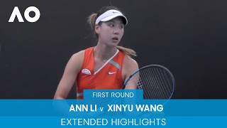 Ann Li v Xinyu Wang Extended Highlights 1R  Australian Open 2022 [upl. by Sosthenna425]