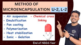 Methods of microencapsulation  microencapsulation part 2  methods of microencapsulation NDDS [upl. by Shipp]