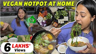 VEGAN HOTPOT at Home  COOKBANG  Enjoy Vegan Food Detailed Recipe [upl. by Yenterb316]