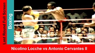 Nicolino Locche vs Antonio Cervantes II Full screen highlights Boxing Title Fight [upl. by Thorwald]