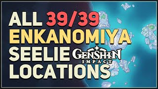 All Enkanomiya Seelie Locations Genshin Impact Phosphoros Guidance [upl. by Kassel887]