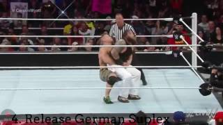 Top 5 German Suplex by John Cena HD [upl. by Lou647]