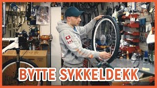 Hvordan bytte sykkeldekk [upl. by Iblok652]