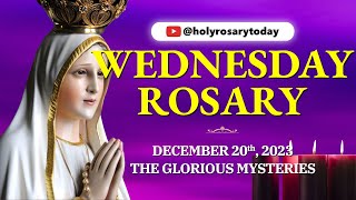 WEDNESDAY HOLY ROSARY 💜DECEMBER 20 2023💜 GLORIOUS MYSTERIES OF THE ROSARY VIRTUAL holyrosarytoday [upl. by Iphlgenia]