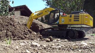 Kobelco SK500 hybrid 115 Working on tunnel south portal [upl. by Marden398]