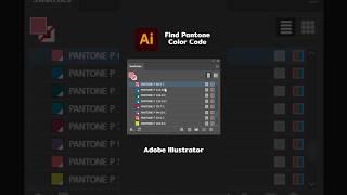 Find Pantone Color Code in Adobe Illustrator [upl. by Rogergcam]