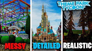 10 Types of Parks in Theme Park Tycoon 2 [upl. by Bezanson]