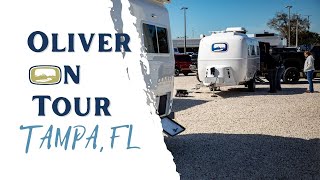 Tampa RV Super Show  Oliver on Tour  Oliver Travel Trailers [upl. by Ynoep]