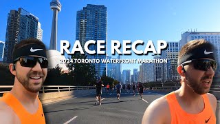 A Tale of Two Halves  2024 Toronto Waterfront Marathon RACE RECAP [upl. by Anrat]