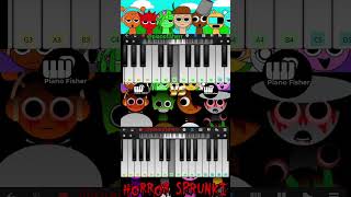 Incredibox Sprunki Normal Vs Horror Sprunki Theme  Easy Piano Tune shorts [upl. by Iaria915]