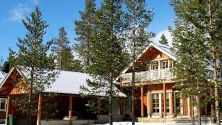 L0188 Finland cottages amp cabins Levi log cabin rental Lapland [upl. by Hepzi]