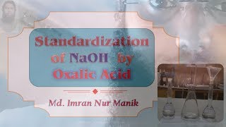 Standardization of NaOH solution by Oxalic acid Solution NaOH in conical flask and Acid in burette [upl. by Radford]