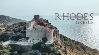 THE BEAUTY OF RHODES GREECE CINEMATIC 4K DRONE FOOTAGE [upl. by Engracia644]