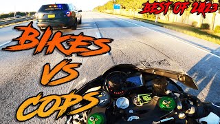 Most INSANE Motorcycle Police Chases Of 2023  Bikes VS Cops [upl. by Savitt]