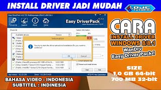 Cara Install Driver Windows 881 dengan WanDrv Easy Driver Pack [upl. by Skier136]