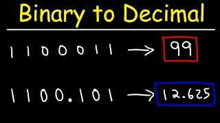 How To Convert Binary To Decimal  Computer Science [upl. by Pudens]