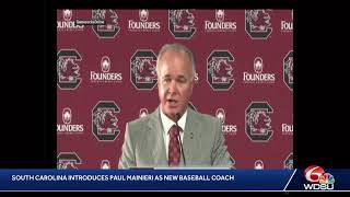 South Carolina introduces Paul Mainieri as new coach [upl. by Aicilana23]