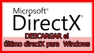 ⛔ DESCARGAR ULTIMO DirectX para Windows 7  DESCARGA DIRECTA [upl. by Lemmueu176]