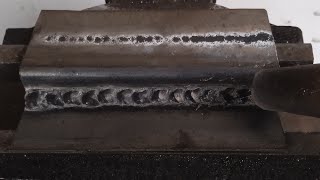 Fluxcore mig welding project on thin galvanized plate the results are very surprising ‼️ [upl. by Cartwell]