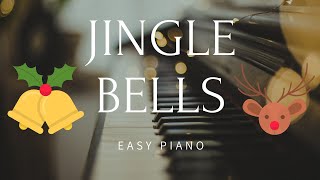 JINGLE BELLS Bjällerklang EASY Piano with backing track [upl. by Sedecrem772]