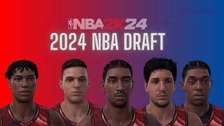 2024 Draft Class NBA 2K24 [upl. by Eimmac]