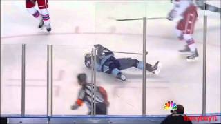 David Steckel Blindside Hit on Sidney Crosby 01012011 NBC Feed [upl. by Maureen33]