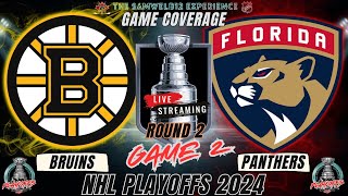 Game 2 Boston Bruins vs Florida Panthers LIVE NHL hockey Playoffs [upl. by Okiram]