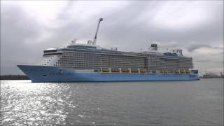 OVATION OF THE SEAS Departing Southampton 14 Apr 2016 [upl. by Onileva]