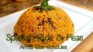 How To Make Rice amp Peas  Spanish Rice Recipe  Arroz Con Gondules [upl. by Yensehc]