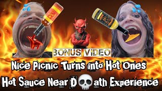 BONUS PICNIC VIDEO HOT ONES HOT SAUCE REVIEW WITH SHRIMP TORTILLAS AND CHEESY BROCCOLI🌶️🌶️🌶️ [upl. by Inalel]