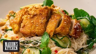 Crispy Chicken amp Noodle Salad  Marions Kitchen [upl. by Bodi]