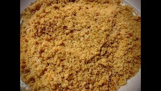 CHURMA RECIPE चूरमा प्रसाद  HOW TO MAKE CHURMA PARSAD INDIAN SWEET DISH WITH WHEAT FLOUR [upl. by Kironde]