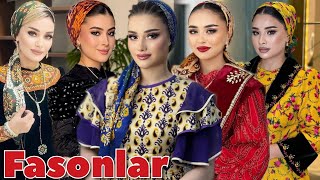 Saylanan zenan zynaty moda koynek fasonlar  Dresses for women  turkmen fasonlar 2024 [upl. by Neelra]