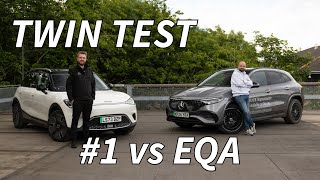 TWIN TEST smart 1 vs MercedesBenz EQA facelift with GoksCarLounge  2024 electric SUV showdown [upl. by Averi308]