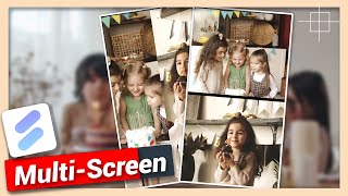 Create MultiScreen or Split Screen  Spring Video Editing Tutorial [upl. by Niret]