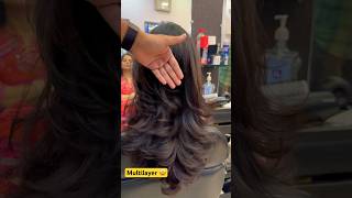 New multilayer haircut technique😳haircut technique how to cut my hair woman haircut  hair bangs [upl. by Susette658]