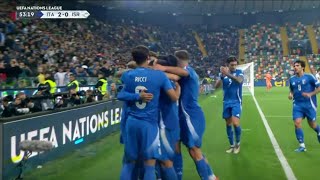 Giovanni Di Lorenzo GoalItaly vs Israel 20 All Goals and Extended Highlights [upl. by Adirf427]