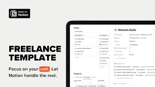 Notion Freelance Template [upl. by Lenneuq]