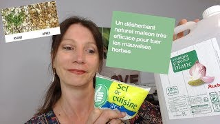 DIY Désherbant naturel maison trés efficace [upl. by Jerusalem]