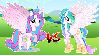 🦄 My Little Pony Transforms Into Grown up  Celestia vs Flurry heart 😍🌈👉sweetponylife [upl. by Essirehc]